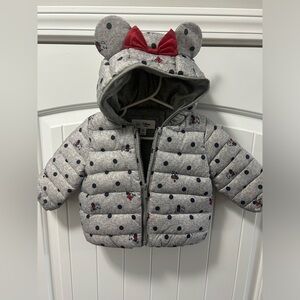 GAP baby 6-12 months Disney Minnie Mouse ColdControl Puffer Jacket Baby Girl